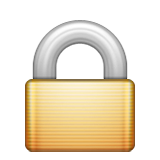 Locked padlock