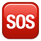 SOS, help message