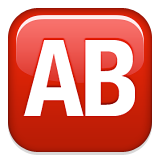 Capital letters, blood type AB