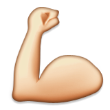 Arm with bicep muscles