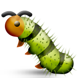 Standing caterpillar, worm