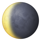 Waning crescent moon