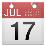 Calendar with July 17th