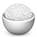 White rice in a bowl