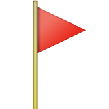 Red triangle flag