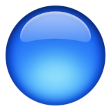 Blue circle, ball